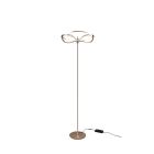 Candeeiro de pé moderno latão, Remy, 31W, LED 3000K, com interruptor