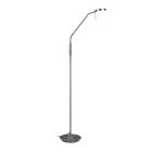 Candeeiro de pé arco moderno níquel, Bilge, 12W, LED com tonalidade de luz ajustável, com interruptor