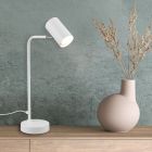 Candeeiro de mesa moderno branco, Kaso, com interruptor