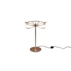 Candeeiro de mesa moderno latão, Remy, 20W, LED 3000K, com interruptor