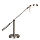 Candeeiro de mesa moderno níquel, Bilge, com dimmer tátil