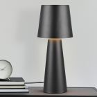 Candeeiro de mesa moderno preto, Lillyam, com interruptor