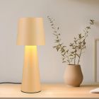 Candeeiro de mesa moderno bege, Lillyam, com interruptor