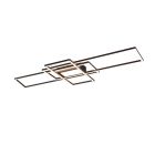Plafon moderno antracite, Retan, 60W, LED ajustável de branco quente a branco frio, com comando à distância