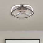 Plafon moderno níquel, Remy, 20W, LED 3000K