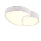 Candeeiro de teto de metal branco, Merwin, 21W, LED ajustável de branco quente a branco frio, com comando à distância