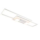 Plafon design branco, Sohaib, 37W, LED ajustável de branco quente a branco frio, regulável em 3 níveis