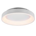 Plafon moderno branco, Jered, 48W, LED ajustável de branco quente a branco frio, com comando à distância