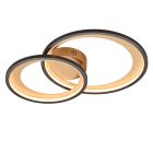 Plafon moderno preto, Kendi, 29W, LED 3000K