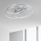 Plafon moderno níquel, Sabra, 50W, LED 3000K