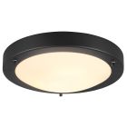 Candeeiro de teto para casa de banho moderno preto, Hadleigh, IP44