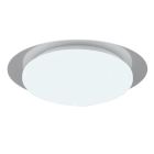Candeeiro de teto para casa de banho moderno branco, Marlena, 12W, LED 4000K, IP44, com comando à distância