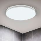 Candeeiro de teto para casa de banho moderno branco, Marlena, 18,5W, LED 4000K, IP44, com comando à distância