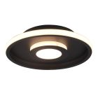 Candeeiro de teto para casa de banho moderno preto, Kayla, 28W, LED 3000K, IP44