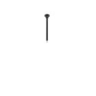 Luminária de suspensão para trilho de iluminação bifásico, 12,5 cm, preta