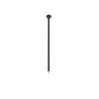 Luminária de suspensão para trilho de iluminação bifásico, 25 cm, preta