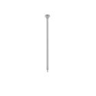 Luminária de suspensão para trilho de iluminação bifásico, 25 cm, cinza