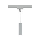 Adaptador de suspensão para spots de trilho bifásicos, cinza