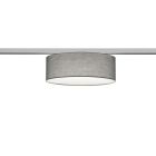 Luminária de teto cinza Oliver para trilho de iluminação bifásico