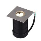 Foco de encastrar para o chão moderno níquel, Jabari, 3W, LED 3000K, IP65