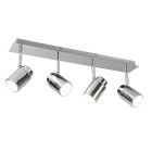 Foco de teto para casa de banho moderno cromo, Nelis, IP44