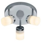 Foco de teto para casa de banho moderno cromo, Nelis, IP44