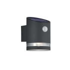 Candeeiro de parede exterior com sensor de movimento moderno antracite, Suzan, 3W, LED 3000K, IP44