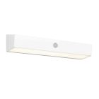 Candeeiro de parede exterior solar moderno branco, Ravindra, 6W, LED 4000K, IP44