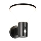 Candeeiro de parede exterior solar moderno preto, Nebahat, 3W, LED 4000K, IP44