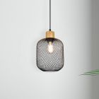 Candeeiro suspenso vintage preto, Cristel