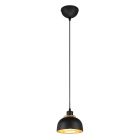 Candeeiro suspenso industrial preto, Sylvano