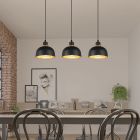 Candeeiro suspenso industrial preto, Sylvano