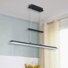 Candeeiro suspenso moderno preto, Port, 18W, LED ajustável de branco quente a branco frio