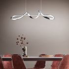 Candeeiro suspenso design cromo, Renso, 37W, LED 4000K, regulável em 3 níveis