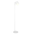 Candeeiro de pé recarregável de metal branco, Suraya, 4,5W, LED 3000K, regulável em 3 níveis