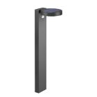 Candeeiro de pé exterior solar moderno antracite, Sunny, 4,5W, LED 3000K, IP44