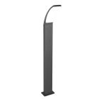 Candeeiro para exterior moderno antracite, Popke, 12,5W, LED 4000K, IP44
