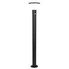 Candeeiro de pé exterior solar moderno preto, Nebahat, 3W, LED 4000K, IP44