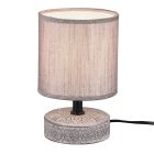 Candeeiro de mesa de cerâmica castanho, Lola, com interruptor
