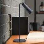 Candeeiro de mesa de metal preto, Remko, 2W, LED 3000K, com dimmer tátil