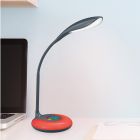 Candeeiro de secretaria moderno antracite, Zetan, 3W, LED RGBW, com dimmer tátil