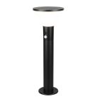 Candeeiro de pé exterior solar moderno preto, Nebahat, 3W, LED 4000K, IP44