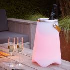 Candeeiro de mesa exterior moderno branco, Sedex, 2W, LED RGBW, IP44, com comando à distância