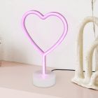 Candeeiro de mesa quarto infantil de plástico rosa, Sorian, 1W, LED 3000K