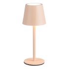 Candeeiro de mesa recarregável de metal castanho, Priya, 1,6W, LED ajustável de branco quente a branco frio, regulável em 3 níveis