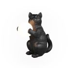 Candeeiro de mesa moderno preto, Gatto, com interruptor
