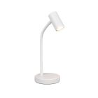 Candeeiro de mesa moderno branco, Suradj, com interruptor
