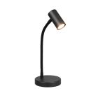 Candeeiro de mesa moderno preto, Suradj, com interruptor