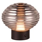 Candeeiro de mesa recarregável retrô preto, Walid, 2W, LED 3000K, com dimmer tátil