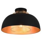 Candeeiro de teto industrial preto, Sylvano